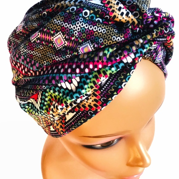 OKIYAH®️ SATIN LINED TURBAN - ZYDECO